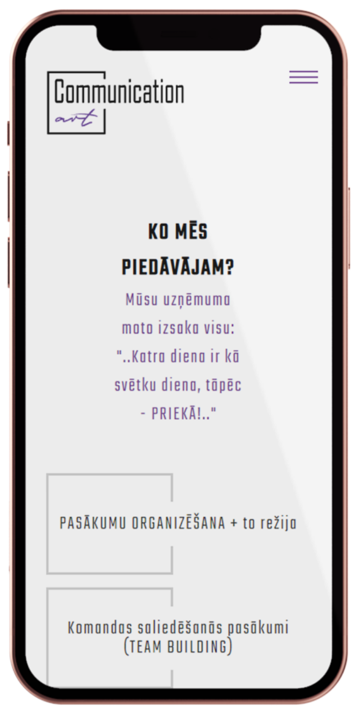 communication art - mājaslapas izstrāde 5