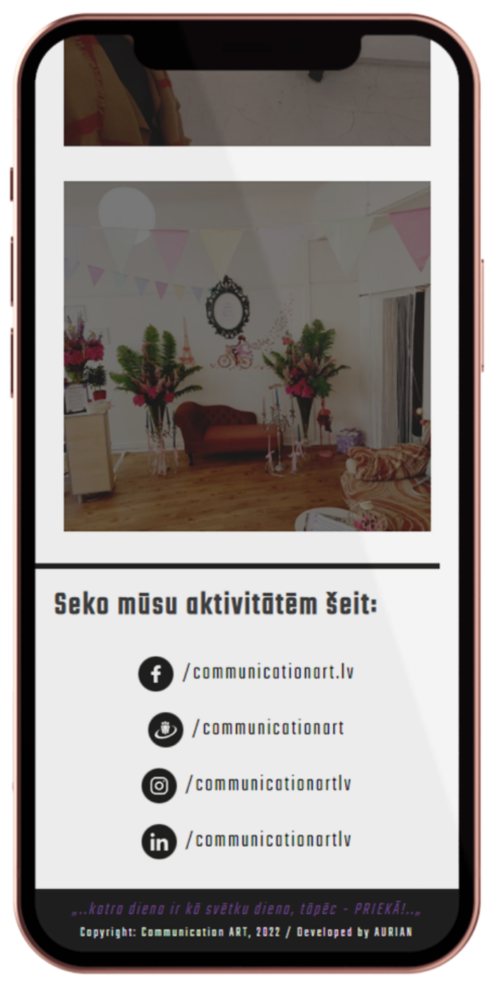 communication art - mājaslapas izstrāde 5